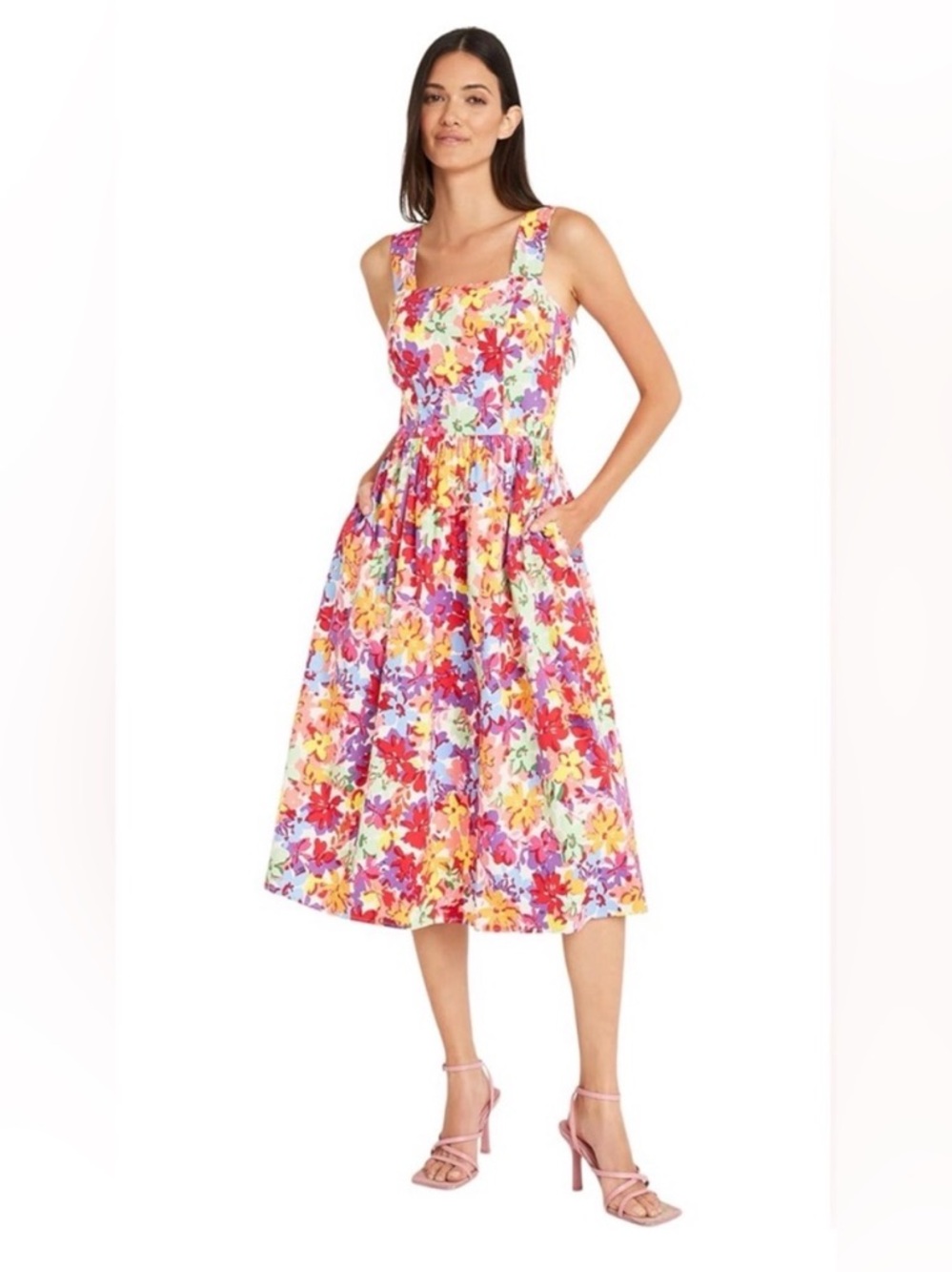 Maggy London Bright Floral Sundress - Size 6